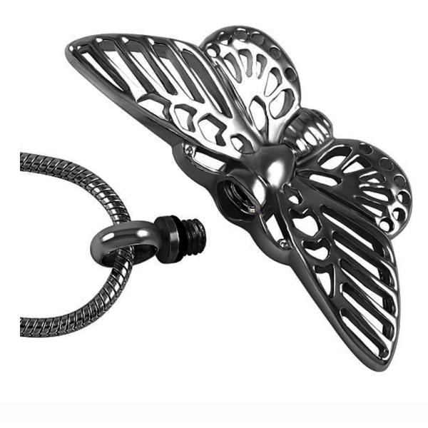 Pet Ashes Pendant Necklace Beautiful Butterfly Cremation Jewelry for Animal Ashes