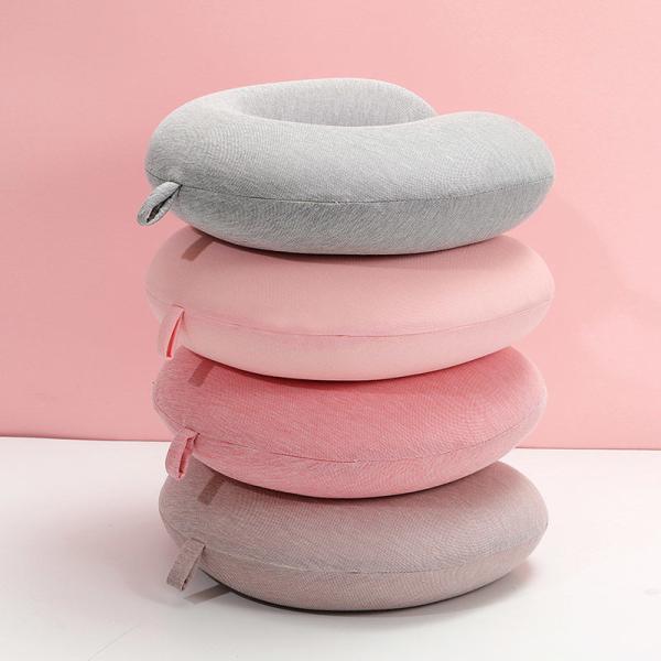 Memory Foam Travel Pillow Soft Washable Cover Head Neck Support for Airplane Travel