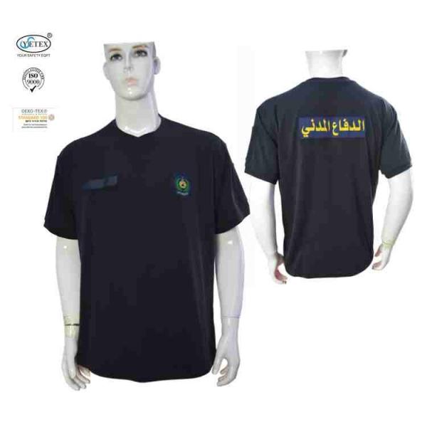 FR Short Sleeve Pique Knitted Fire Retardant Shirts For Men Customized Logo