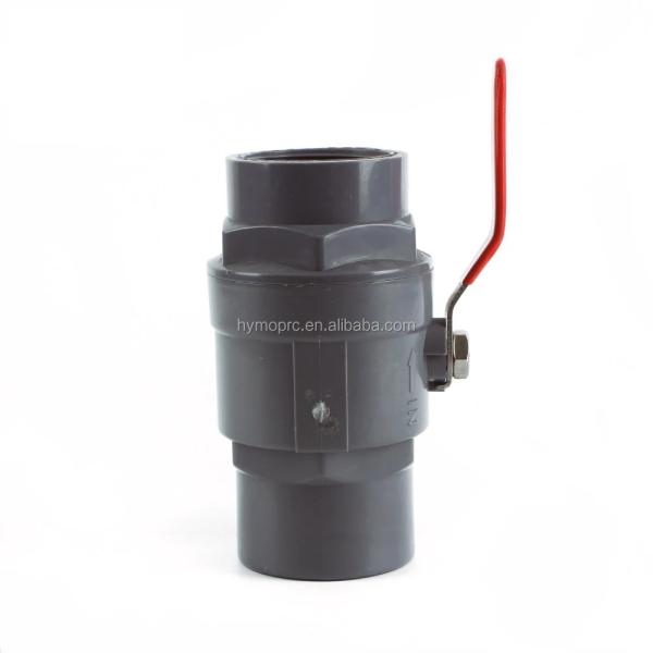 ISO/ASTM Standard ABS Handle PVC Two-Piece Ball Valve for and Convenient in Shanghai
