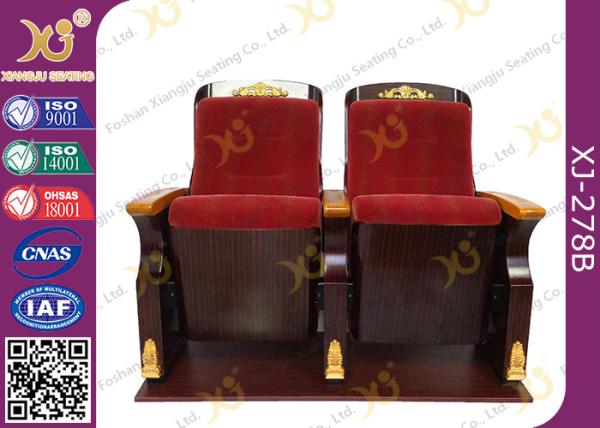 Fire Retardant Commercial Fabric Auditorium Theater Seating / Concert Hall Chairs