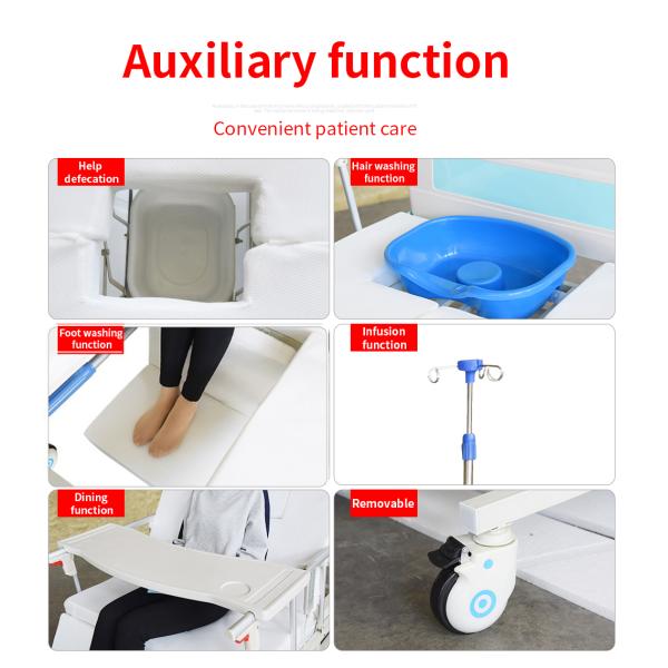 OEM Multifunctional Manual Folding Hospital Beds For Patients Non Slip patient hospital bed hospital bed with mattress