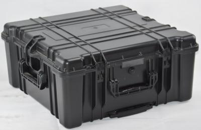 Caixa de instrumentos duros de plástico com alças e rodas