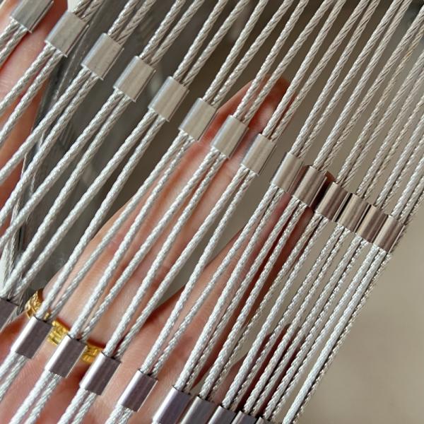 1.5mm Wire Rope Stainless Steel Cable Netting Used For Protection Fence Animal Cage Screen