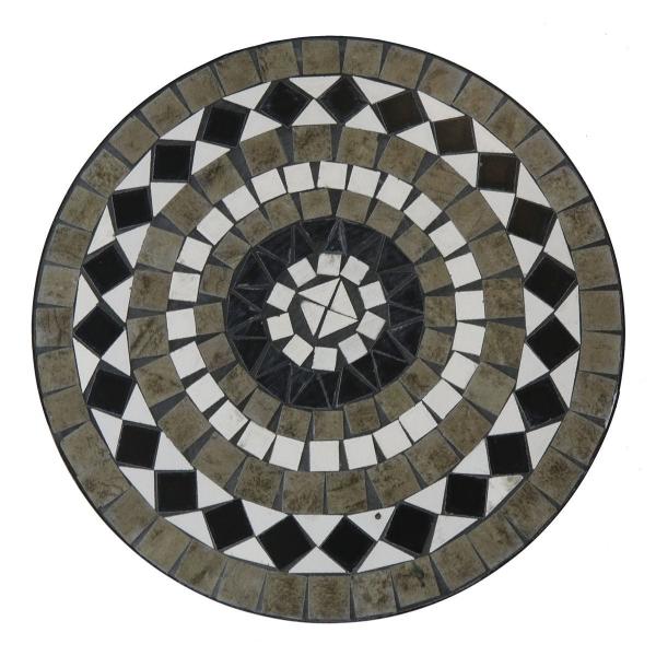 Sturdy Iron Garden Balcony Bistro Set with Modern Design Style and Ceramic Tile Coating
