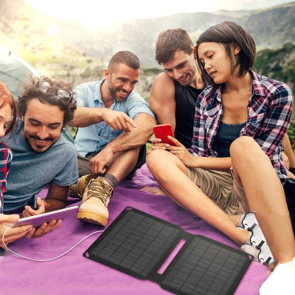 Portable Monocrystalline Solar Cell Emergency ETFE Solar Panel Chargers 10W 5V