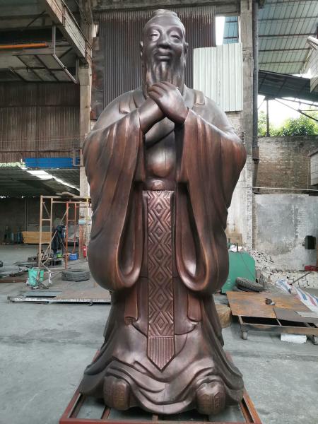 Custom Bronze Famous Portrait Sculpture Manual Forging Human Figure Sculpture
