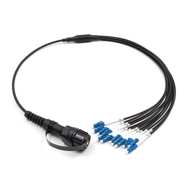 ODVA MPO до LC UPC 12 ядер 9/125 OS2 бронированный волокно-пластырь шнур LSZH ку