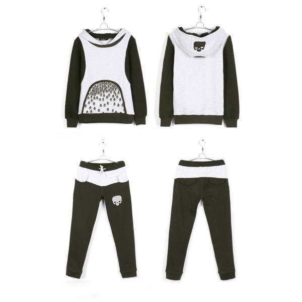 Зеленый цвет армии, хлопок фуфаек женщин/дам с капюшоном