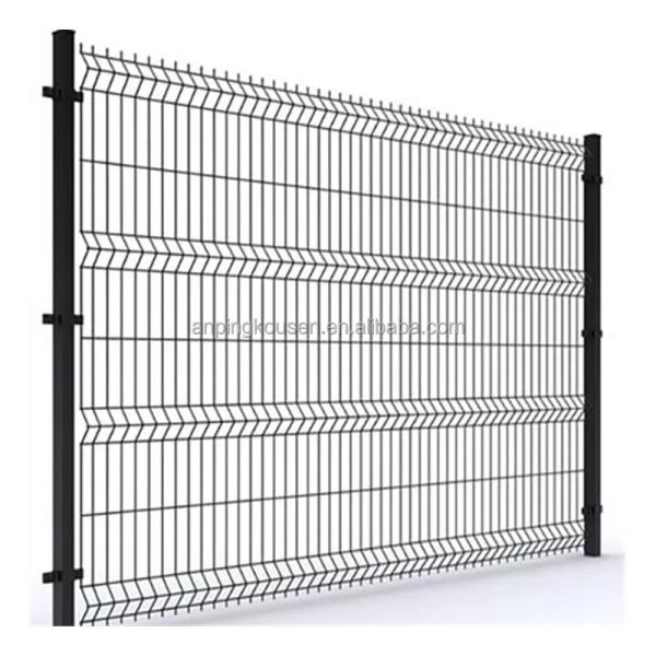 Customized 3D Curved Welded Powder Coated V Wire Mesh Panel Fence for Metal Type Steel