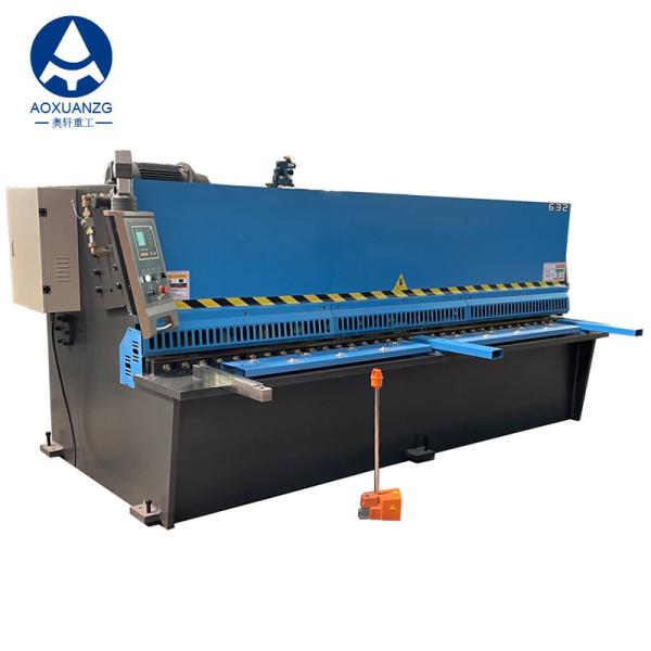 Manual Blade Gap Adjustment Swing Beam Metal Steel Hydraulic Shearing Machine With E21s Estun