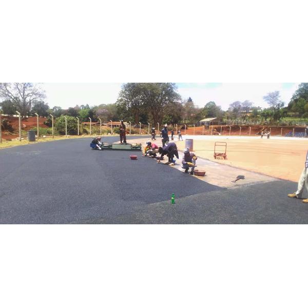 Red Blue Green Ventilate Harmless Synthetic Sports Flooring Track