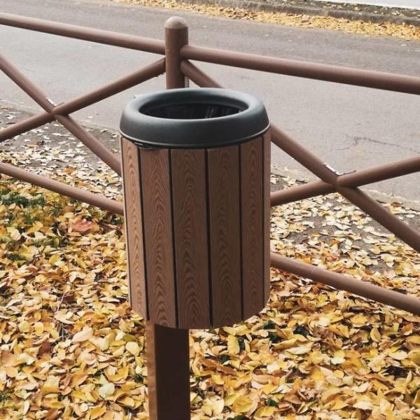 Outdoor Trash Can Garbage Recycle Bin Metal Trash Recycling Trash Can