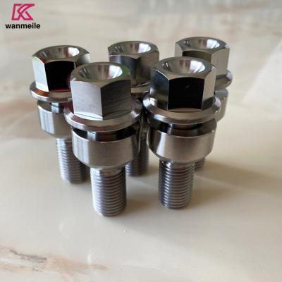 titanium lug bolt Ti6al4v Titanium wheel bolt M14 for prosche auto part