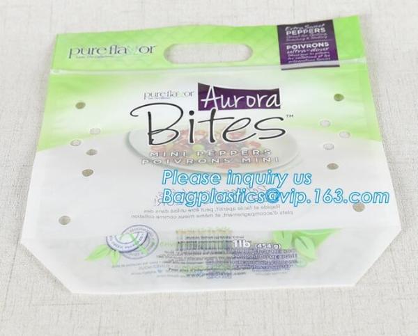 Stand Up Roasted Chicken Packaging Bags With Zip Top hot roast, rotisserie chicken bag, microwaveable bag, slide plastic