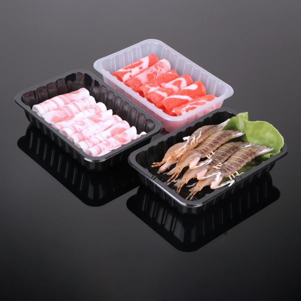 Eco- friendly Disposable fresh food tray PET MAP TRAY