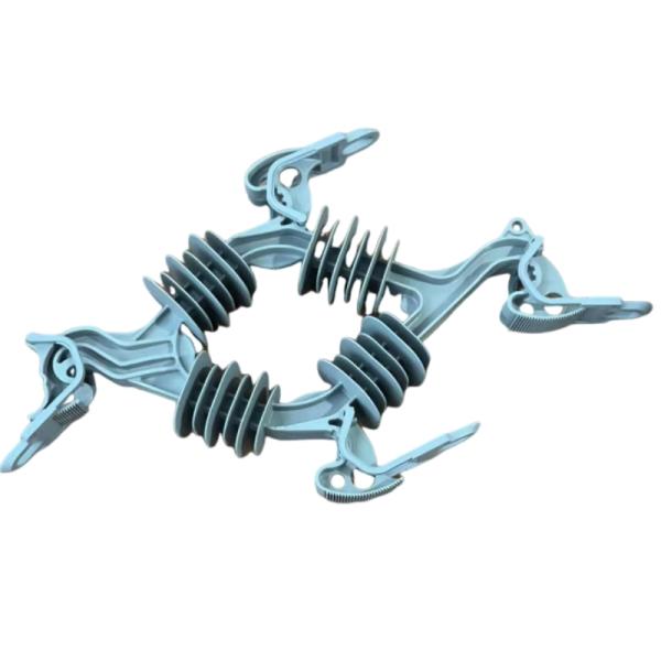 Aplicar el cable Diámetro 3-8 mm Clampada de tensión de fibra con ganchos del hipocampo Clampada de alambre en negro