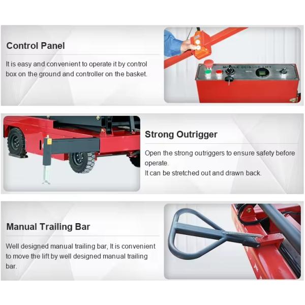 6м 8м 10м 12м 14м 16м электрический ножничный подъемник с воздушной рабочей платформой