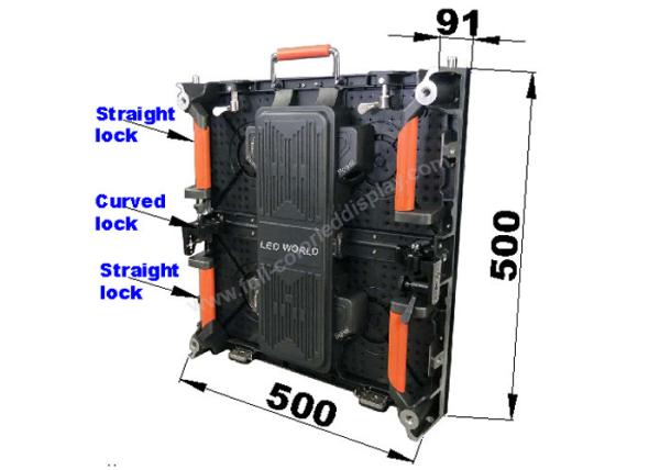 P4.81 Curved LED Video Display Both For Straight And Arc Shape , High Definition
