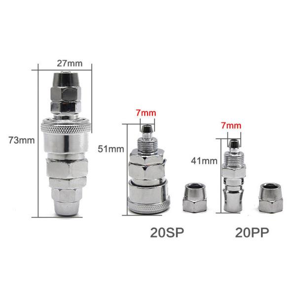 Type C Self Locking Air Pipe Connector / Pneumatic Pipe Connector Pp-30 Sm Sf Pm