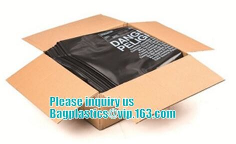 PE asbestos waste bags, Disposal Plastic Bag for Construction Waste, rubbish bag for asbestos fibers, bagplastics, bagea