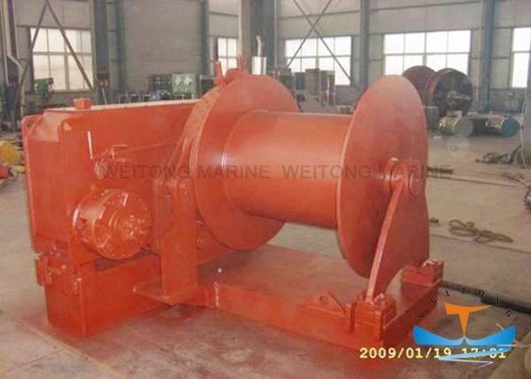 High Speed Marine Electric Winch Less Noise 30-400kn Working Load Low Maintenance