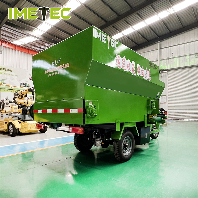 72V Feed Spreader Distribution Tricycle Truck Vehicle For Beef Cattle Sheep Farm