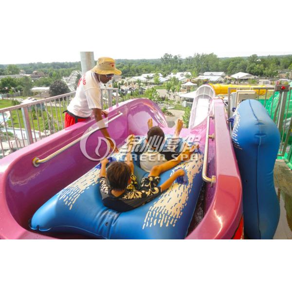 Giant Green High Speed Aqua Park Slide / Water Roller Coaster Games for Spray Park Equipment