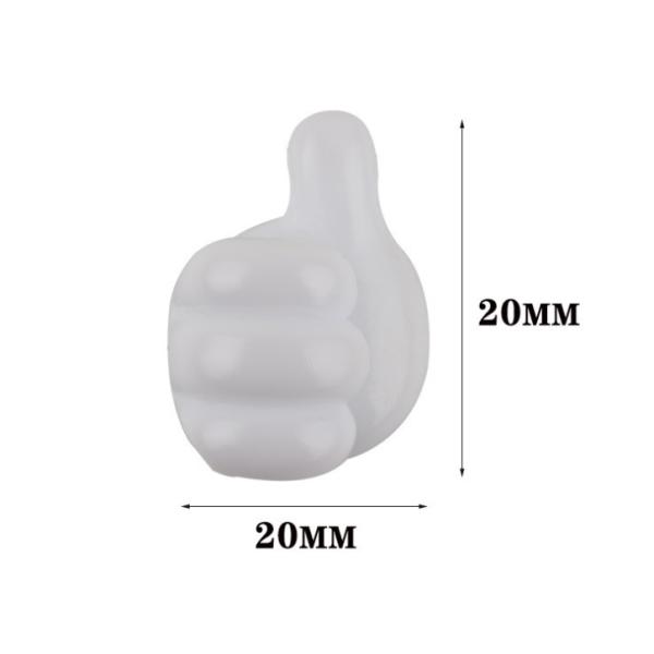 Creative Self Adhesive Thumb Hook for Cable Clip and Key Wall Decoration Hook Type