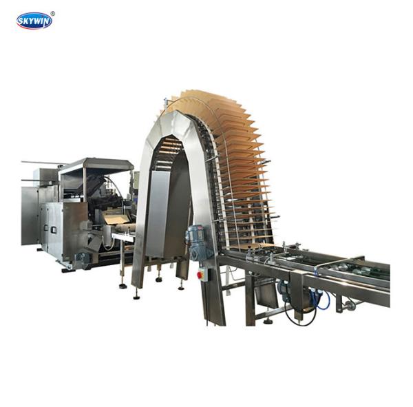 90-250kg/H Flat Chocolate Wafer Production Line Waffle Making Equipment