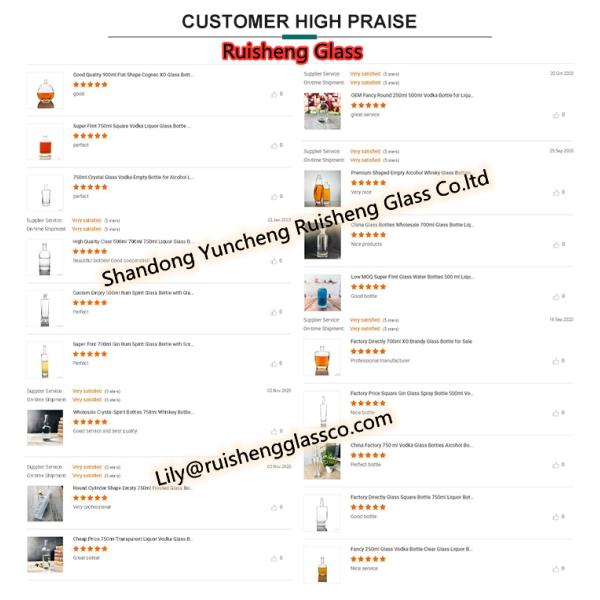 Custom 700ml 750ml Glass Bottle for Gin Rum Whiskey Vodka and More Welcome OEM Orders