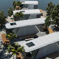 K7 Capsule spatiale bateau-maison cuisine design contemporain panneau sandwich en acier rapide pour la maison bureau chambre d'hôtel resort