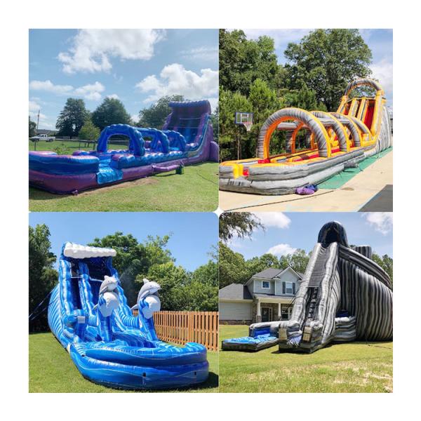 Inflatable Water Slides China Adult Giant Water Cheap New Design Green For Sale