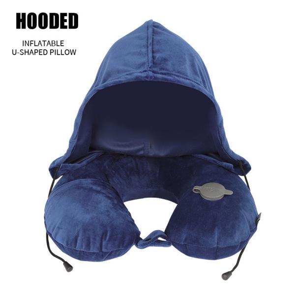 U Shaped Neck Support Travel Memory Foam Inflatable Comfortable Airplane Neck Pillow