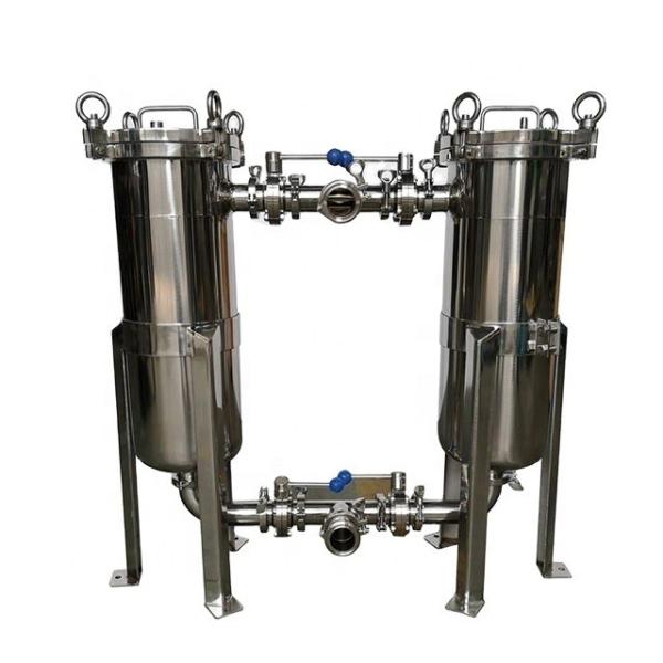 Carcaça de filtro de bolsa de aço inoxidável dupla higiênica Hepa para a indústria alimentícia