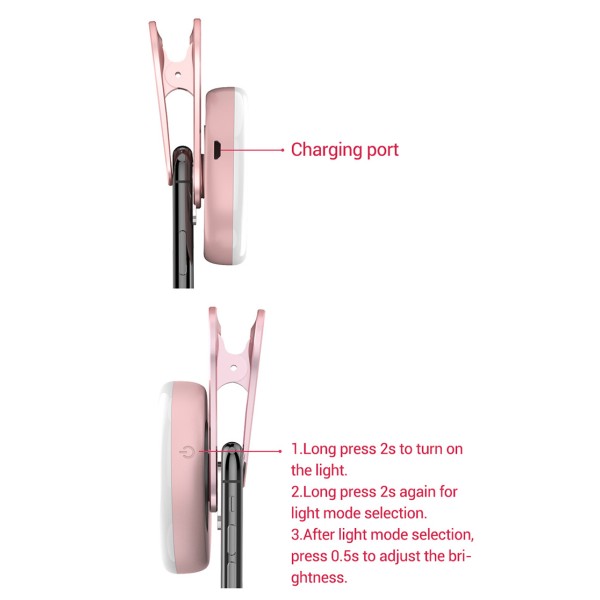 Customized Phone Camera Lens 15x Magnification Macro Lens With LED Light And 3 Stops Adjustment