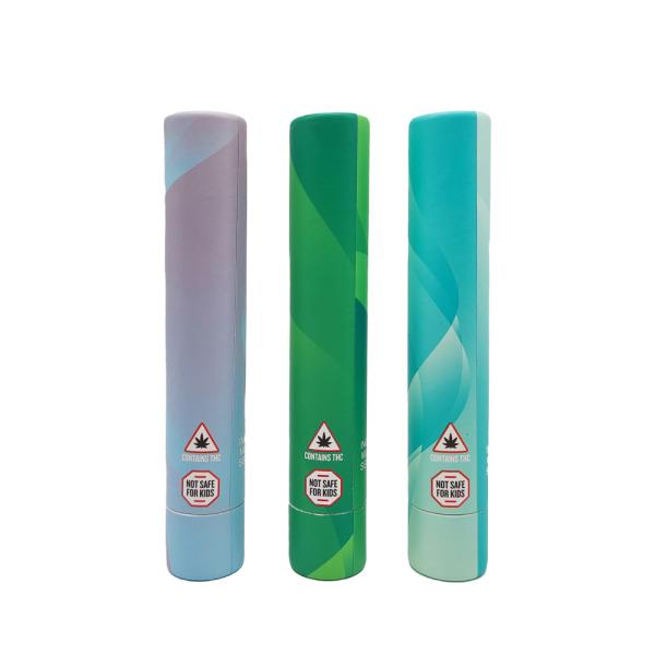 Blister Child Resistant Paper Tube , OEM Round Cardboard Containers With Lids