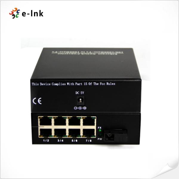 LNK-1800 8-Port переключатель волокна SC 10/100Base-TX + 1-Port 100Base-FX