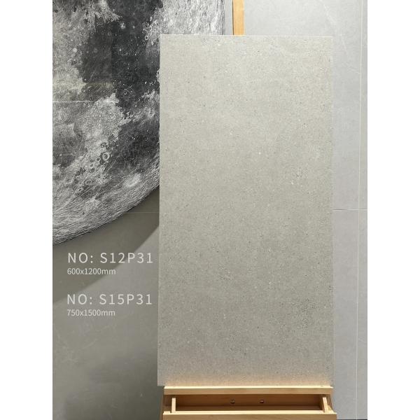 750x1500mm Grey AAA Grade Soft Glazed Porcelain Indoor Floor Tile