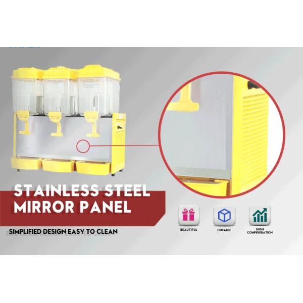 Желтый 12L распределитель холодных напитков распределитель соков из нержавеющей стали