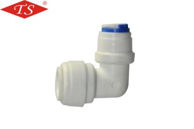 White Color Ro Filter Parts Plastic K604 Tee Joint Plug Male Connection Leakage Proof