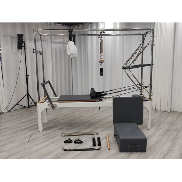 Space Saving Metal Pilates Reformer Handle Aluminum Cadillac Reformer U+PL019CR