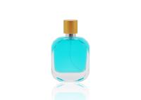 Garrafa cosmética claro do pulverizador, garrafas de perfume vazias com o tampão matte do ouro