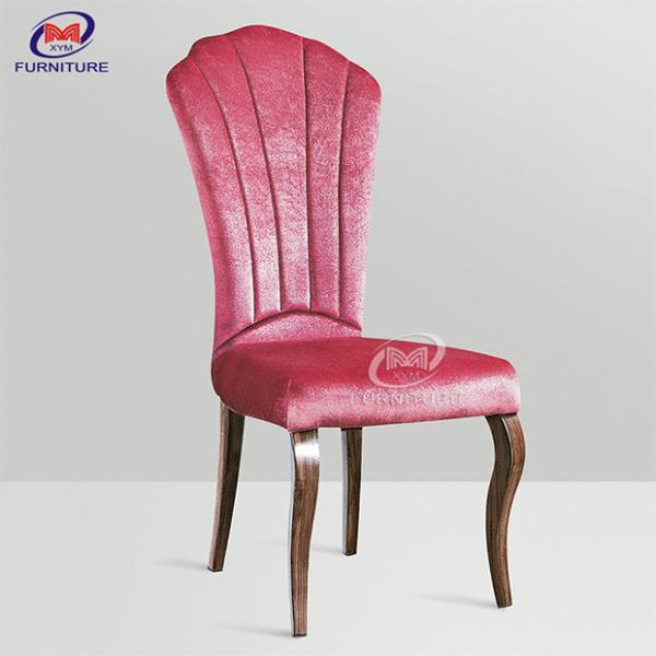 Custom Metal High Back Upholstered Dining Chair Hotel For Hotel Banquet