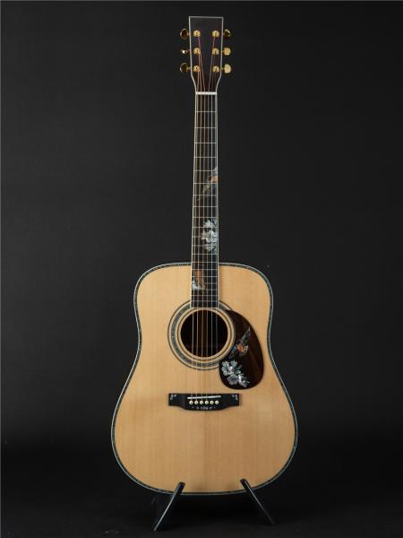 OEM custom guitar 41 inch solid spruce top D45f style handmade Acoustic Guitar with pickup 301 fishman