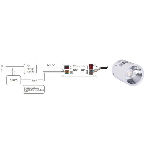 Tunable White Smart Surface Mounted Downlight DC12V DC24V 2700K-6500K CCT Adjustable