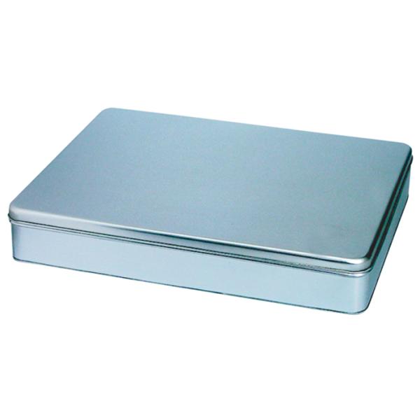 Child Resistant Rectangular Tin Box With Printed And Embossed Logo