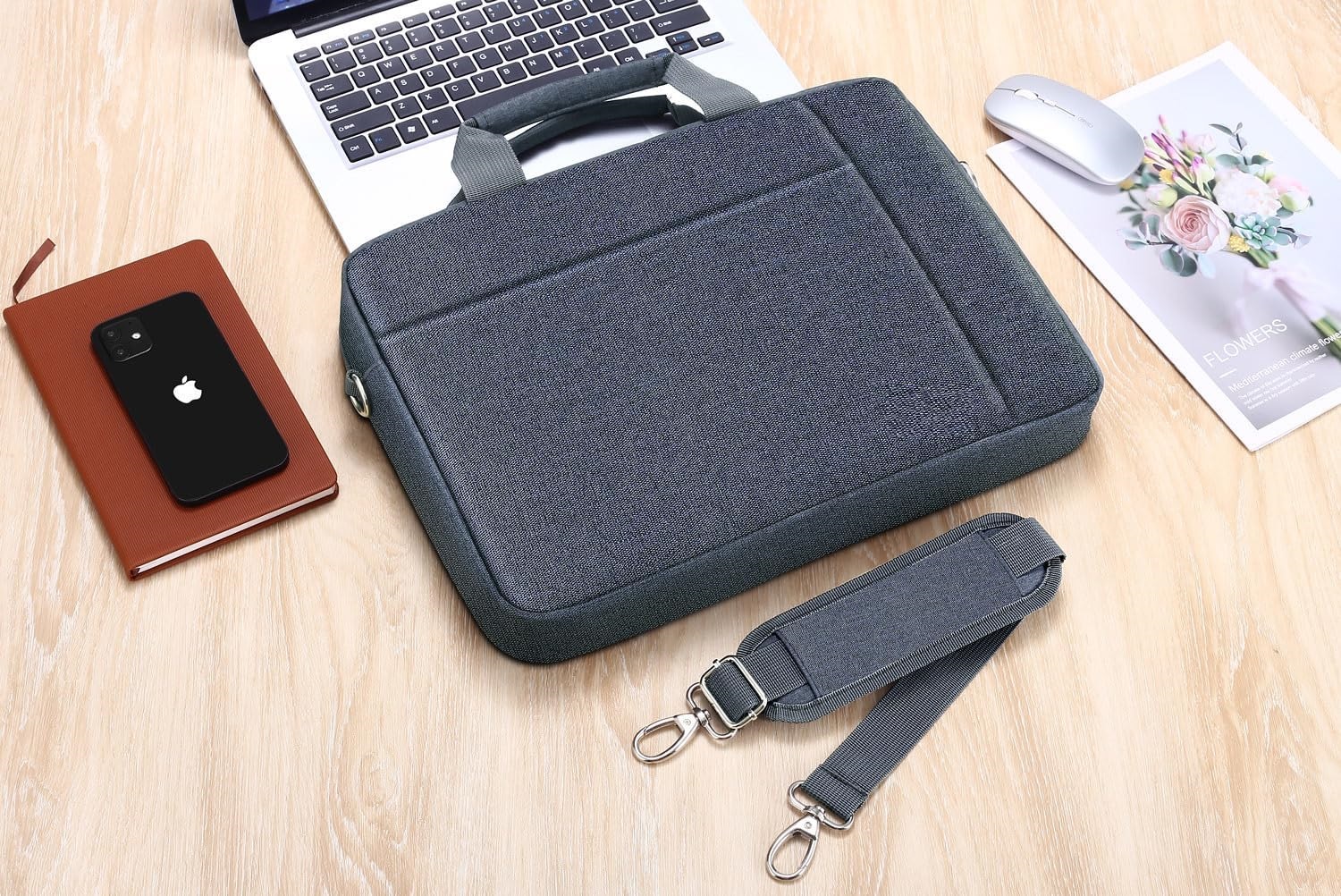 Shoulder Strap Carrying Briefcase Laptop Bag Messenger Large Case Shockproof EVA Business Laptop Sleeve Case for Travel Wholesale OEM/ODM/Private Label