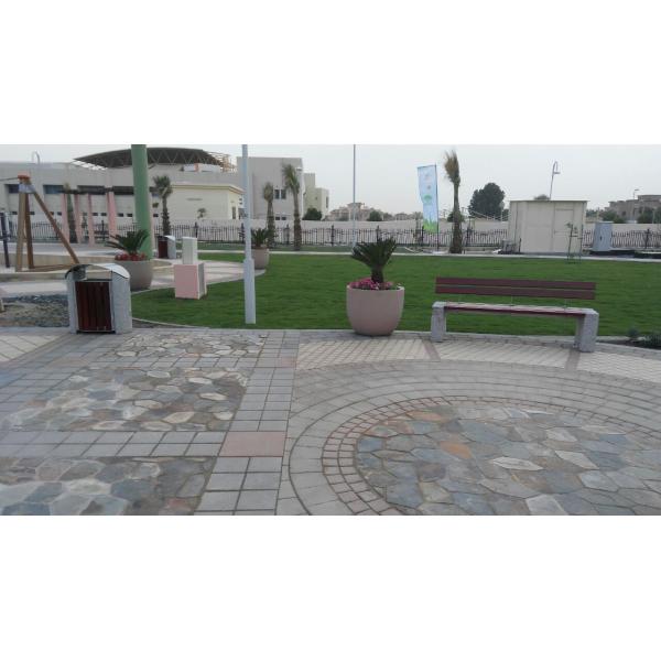 Двуугольные железные наружные мусорные баки, 120 литровые мусорные баки, установленные на поверхности