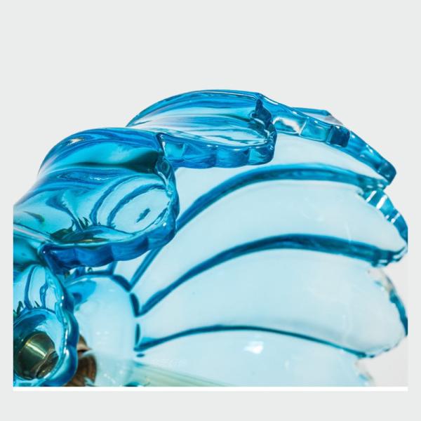 Luminous Flux 110lm Vintage Flower Loft Drop 20cm Glass Pendant Light